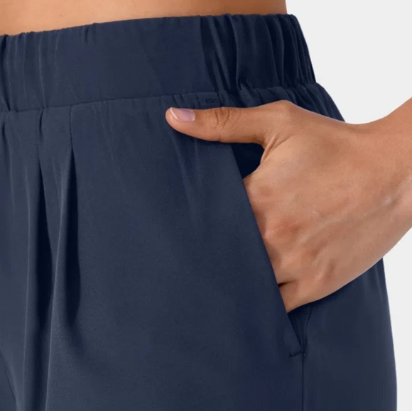 Halara High Waisted  Drawstring Ruched Side Pocket Casual Shorts / Size XS - Picture 13 of 13